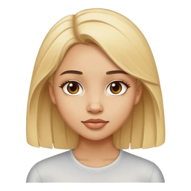 Blonde, coquette, light skin toned girl sticker