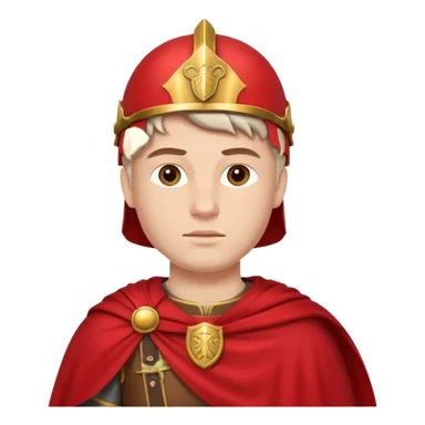 roman soldier with red cape sticker