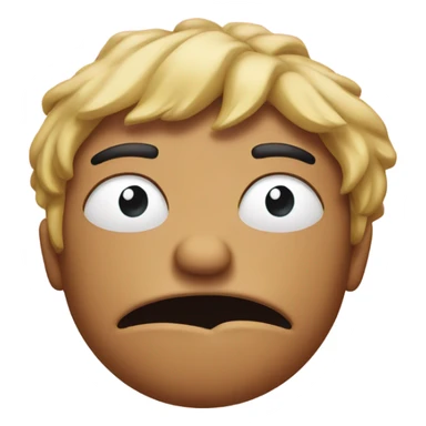 Disgusted face covering eyes  sticker