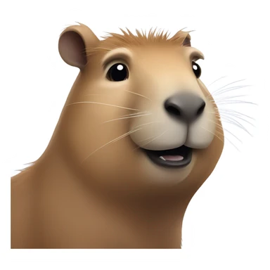 Capybara saying hello sticker