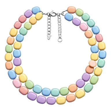 Pastel smarties Candy necklace sticker