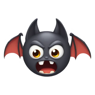 two angry bats sticker