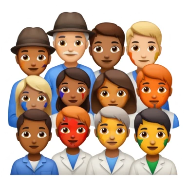 Painters with Paint Stained Faces sticker