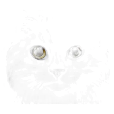 Siberian cat grey sticker