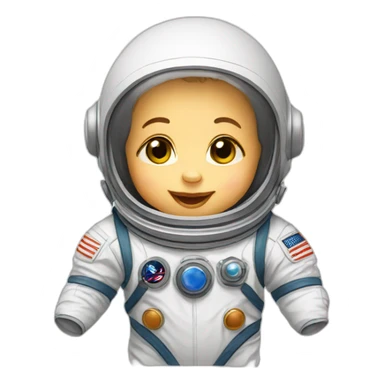 baby astronaut sticker