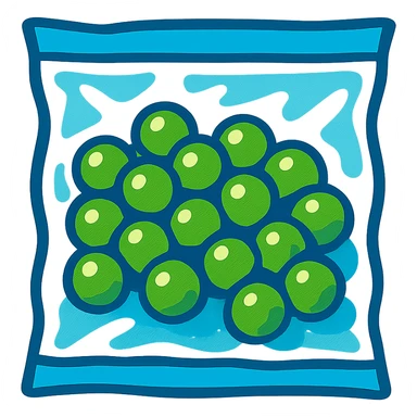 frozen peas sticker