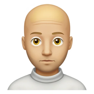 Omar Simpson character with bald yellow head, round eyes, and stubble beard sticker