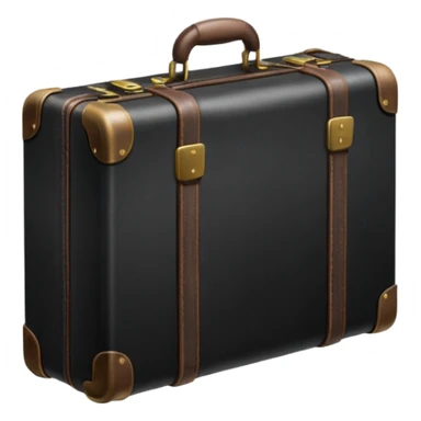 black suitcase sticker