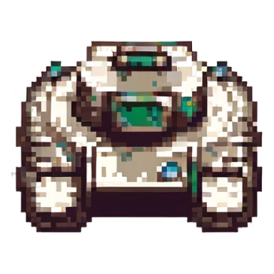 pixel art style tank, retro, 8-bit, blocky sticker