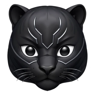 Black panther from far sticker