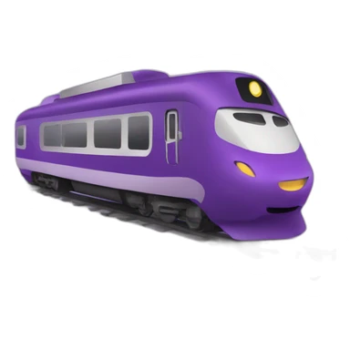 Train high velocity purple girl driving sticker