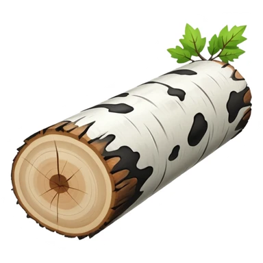 birch log sticker