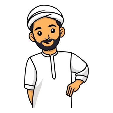 Pakistani man sticker