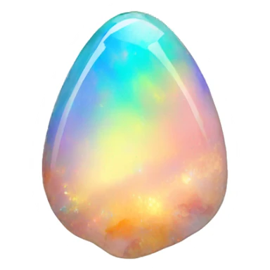 Rainbow Opal Gemstone sticker