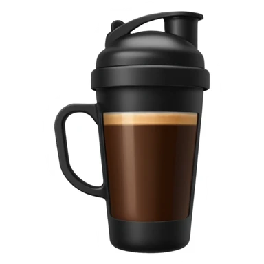 I want a shaker of coffee for gym sticker