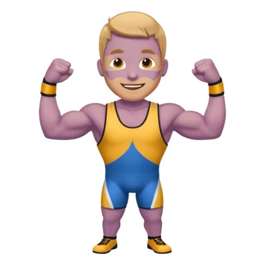 Wrestling Emoji sticker