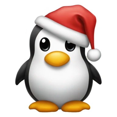 Weihnachts Emoji mit mehreren Pinguinen sticker