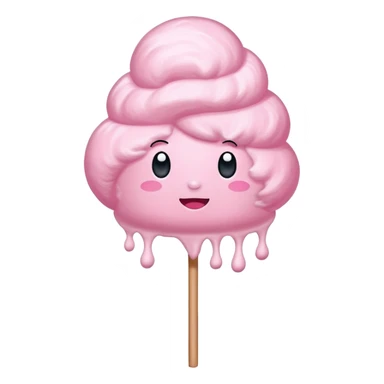 Giant cotton candy bigger than a person's head sticker