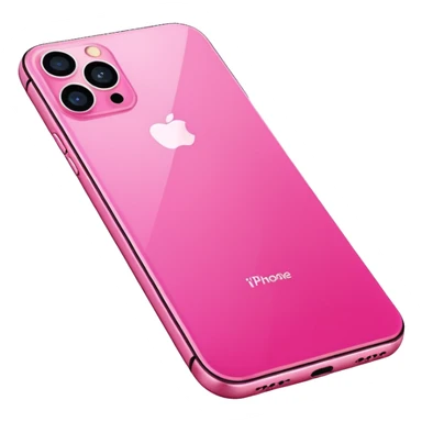 Create me a pink iPhone 17 pro image with the screen. png sticker