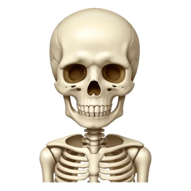 Human skeleton image sticker