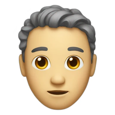 Artificial personality rounded shape sticker