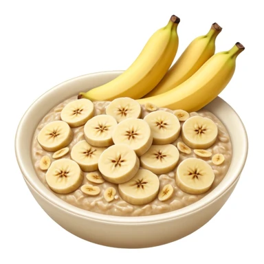 oatmeal with banana sticker