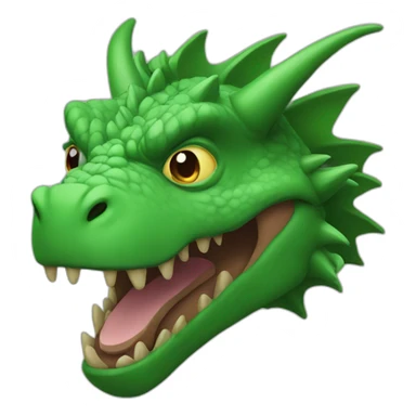 dreagon in green colour sticker