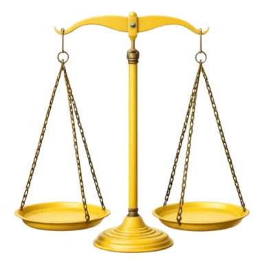 Hanging Balance Scale yellow  sticker