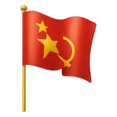 Soviet Union flag iPhone emoji stlye sticker