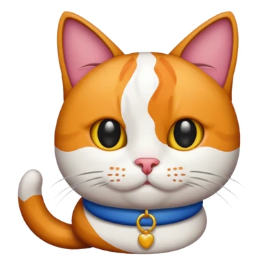 Tricolor cat sticker