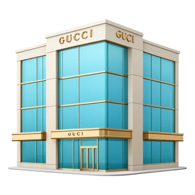 Gucci’s store building sticker