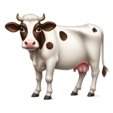 A cow with a great body sticker