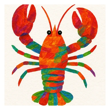 Eric carle lobster sticker
