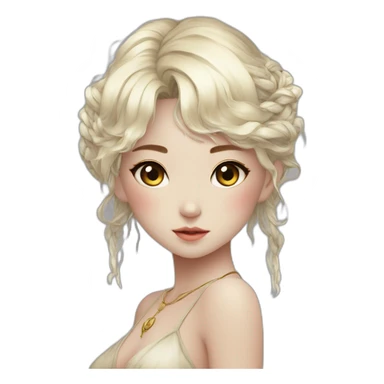 korean girl-,siren eyes,-white girl-bare-belly, ,-choker,-bathed-in-shadows,-fov-90-degrees,-short-lighting, -I-usm,-cold-colors,-gilded-technique,-extremely-hyper-aesthetic, sticker