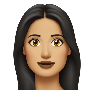 salma hayek face sticker