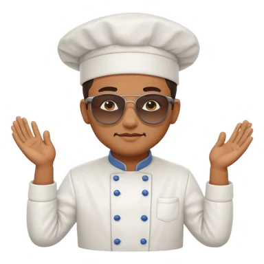 Chef with sunglasses sticker