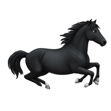 Black mustang sticker