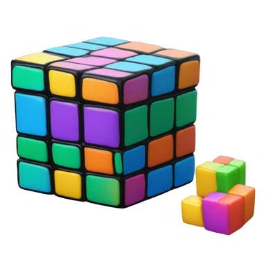 a perfect rubix cube sticker