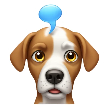 Dog with headache  sticker