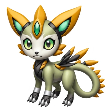 Meloetta-Wargreymon-Trico-Pokémon-Digimon-Fakémon-fusion-hybrid-creature sticker