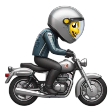 Sardine on a motorcycle  sticker