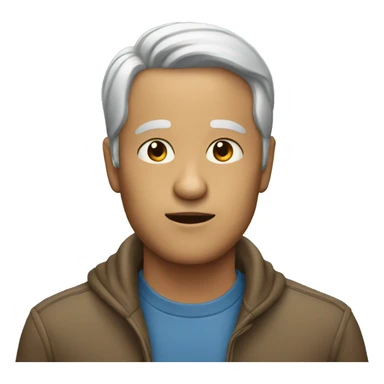 a person of 40 years explaining sticker