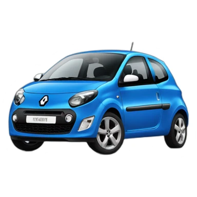 Renault Twingo 2013 blue car sticker