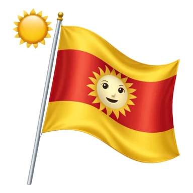 Ezidisch flag as an Emoji sticker