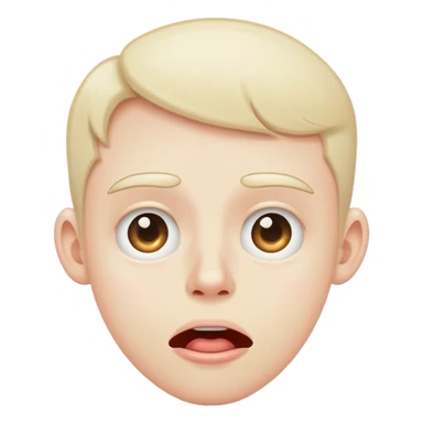 face with eyes rolling back and drooling sticker