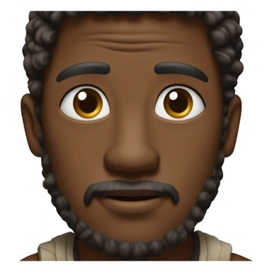 Burna doodle with brown spot around eye ￼ sticker