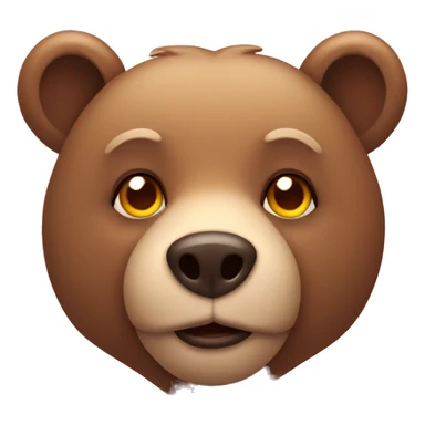 bear with heart eyes  sticker