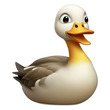 duck irritated sticker