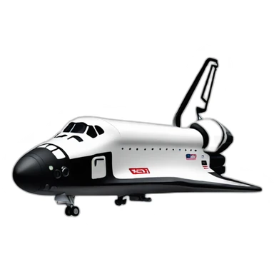 space shuttle side profile sticker