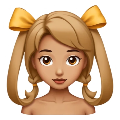 Flirtatious bow sticker